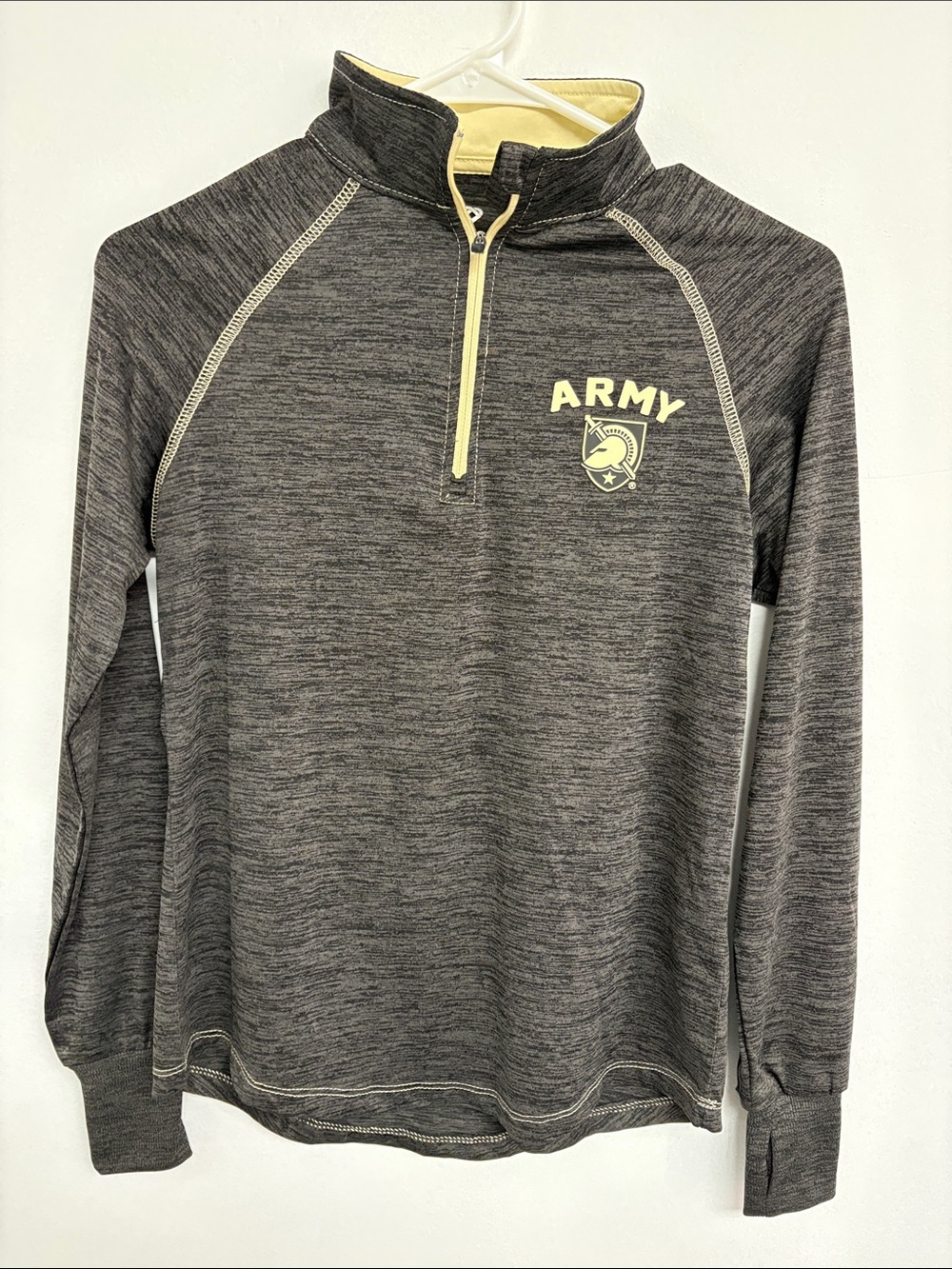 NWOT Colosseum Army Black Knights Women’s Small 1/4 Zip Pullover Thumbholes